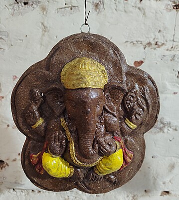 Eco friendly Cow Dung Ganesha Wall Hanging