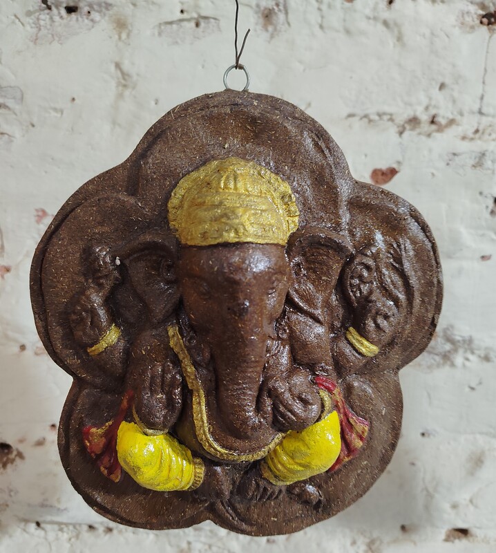 Eco friendly Cow Dung Ganesha Wall Hanging Eco friendly Cow Dung Ganesha Wall Hanging