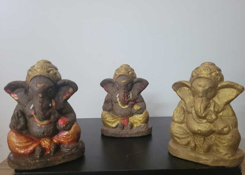 kaamdhenu Cow Dung Ganesha Idol kaamdhenu Cow Dung Ganesha Idol