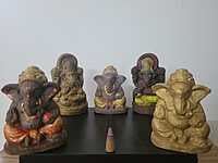 kaamdhenu Cow Dung Ganesha Idol kaamdhenu Cow Dung Ganesha Idol