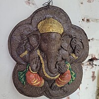 Eco friendly Cow Dung Ganesha Wall Hanging Eco friendly Cow Dung Ganesha Wall Hanging