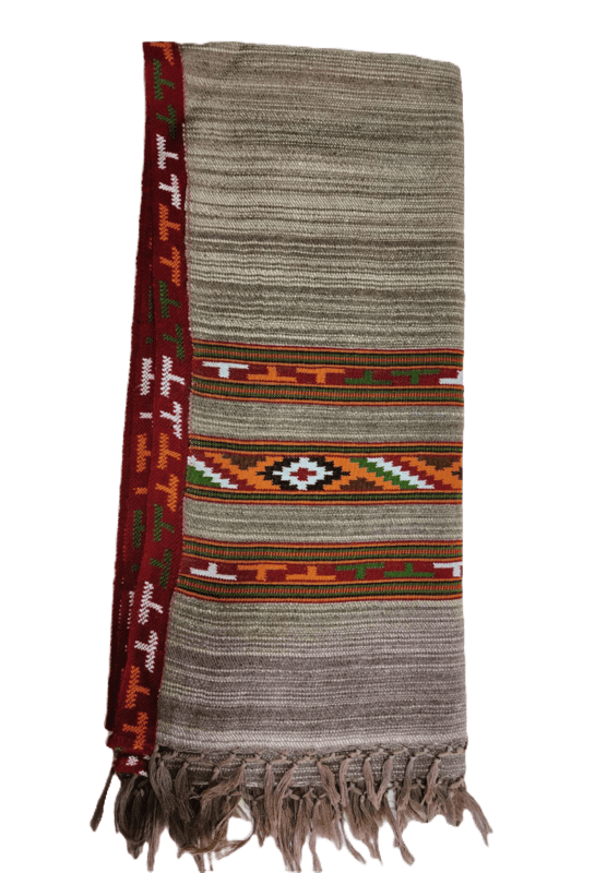 Yakwool T chashmi teen patti with border Kullu shawls Yakwool T chashmi teen patti with border Kullu shawls