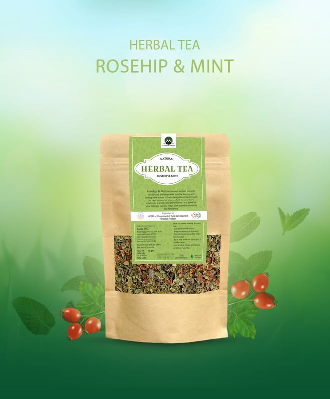Rosehip & Mint Herbal Tea Rosehip & Mint Herbal Tea