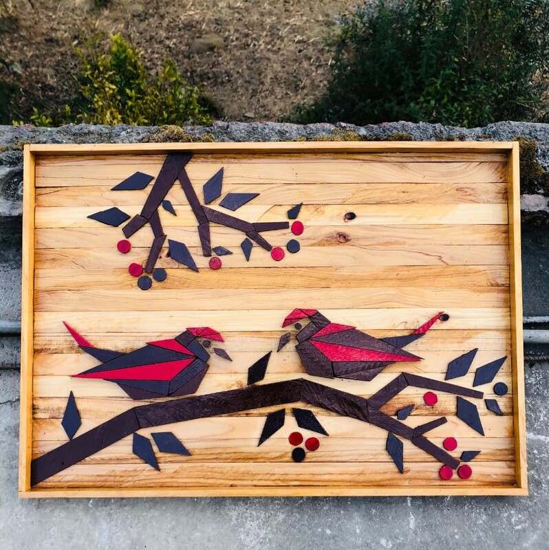 Hand crafted wooden wall hanging Hand crafted wooden wall hanging